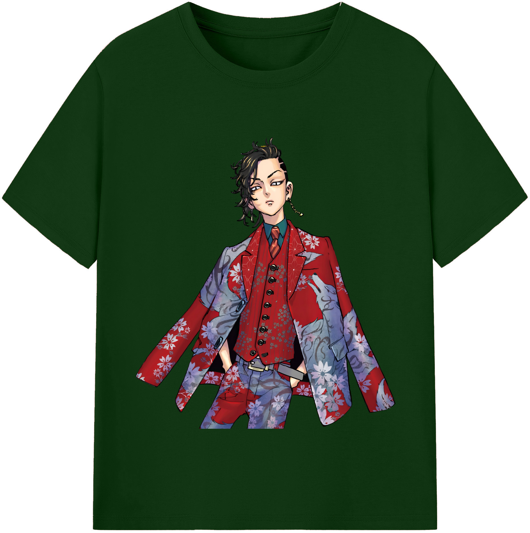 （画像用） 東京リベンジャーズ Tokyo Revengers 綿100％半袖Tシャツ（フロントプリント）